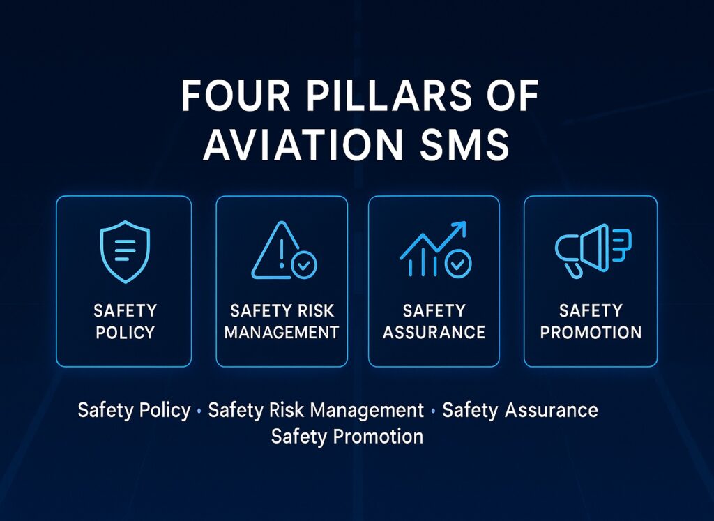 The Four Pillars of SMS in Aviation