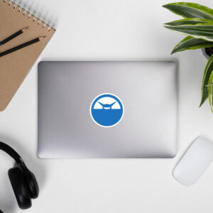 PlanePost Blue Horizon Aviation Vinyl Sticker