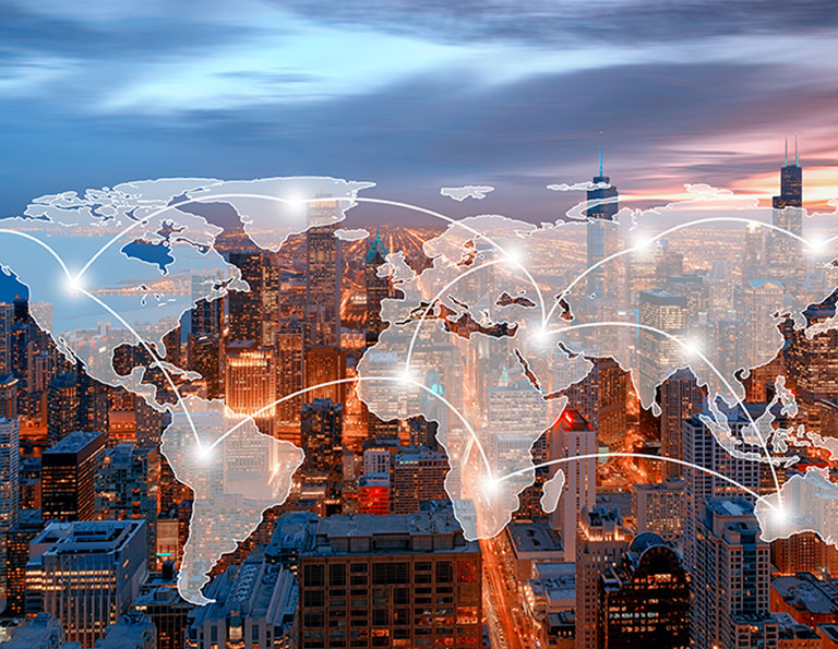 Connecting the financial capitals of the world model. London remains the undisputed financial capital.