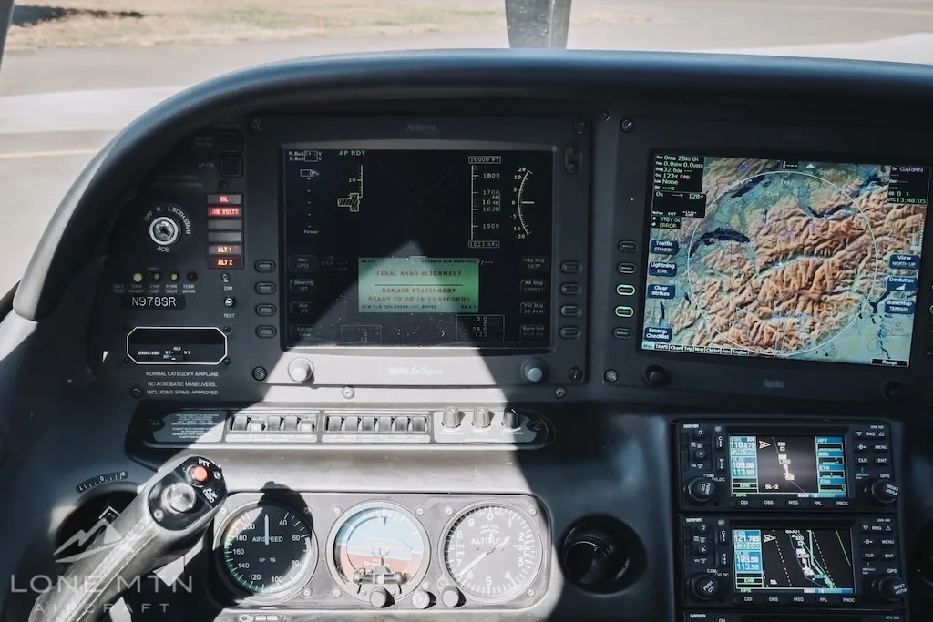 Garmin GNS 430W WAAS GPS units installed in Cirrus SR22 G3 cockpit