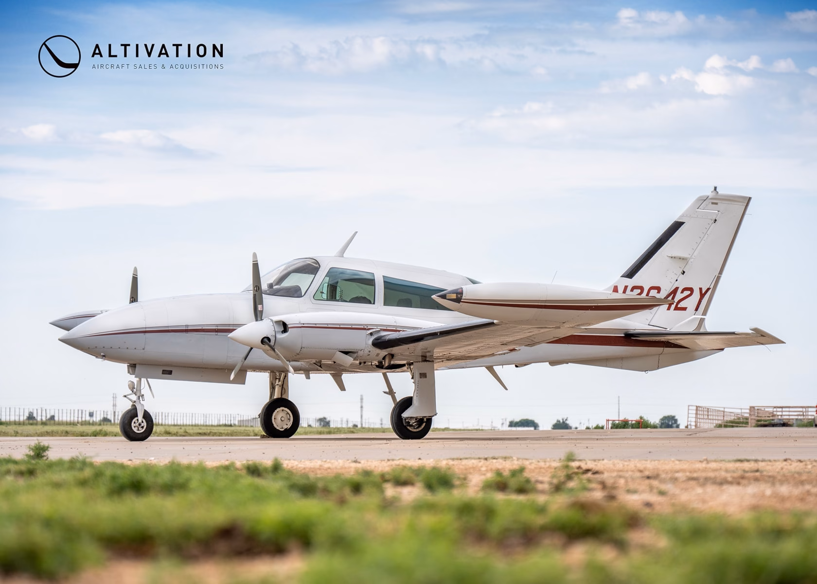 1979 Cessna T310R N2642Y left side profile on ramp