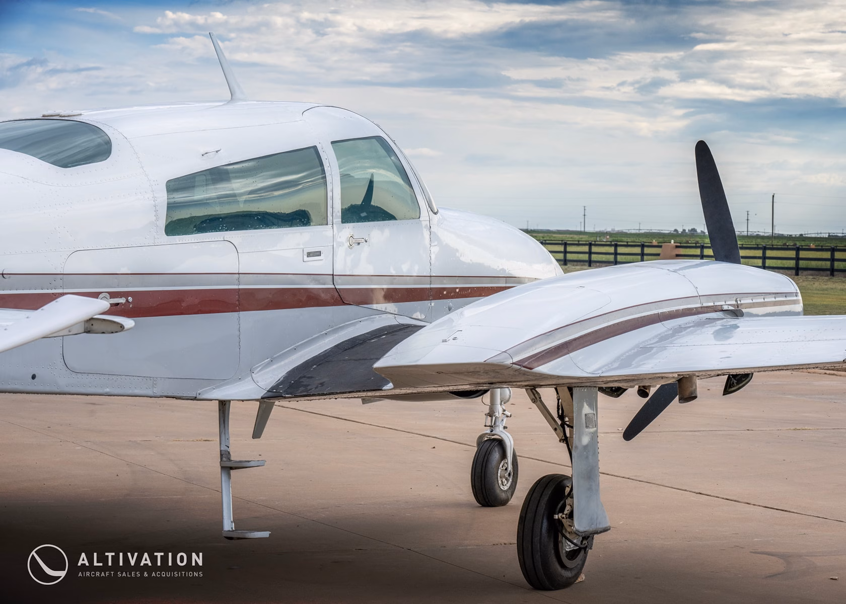 1979 Cessna T310R N2642Y right side fuselage and wing detail