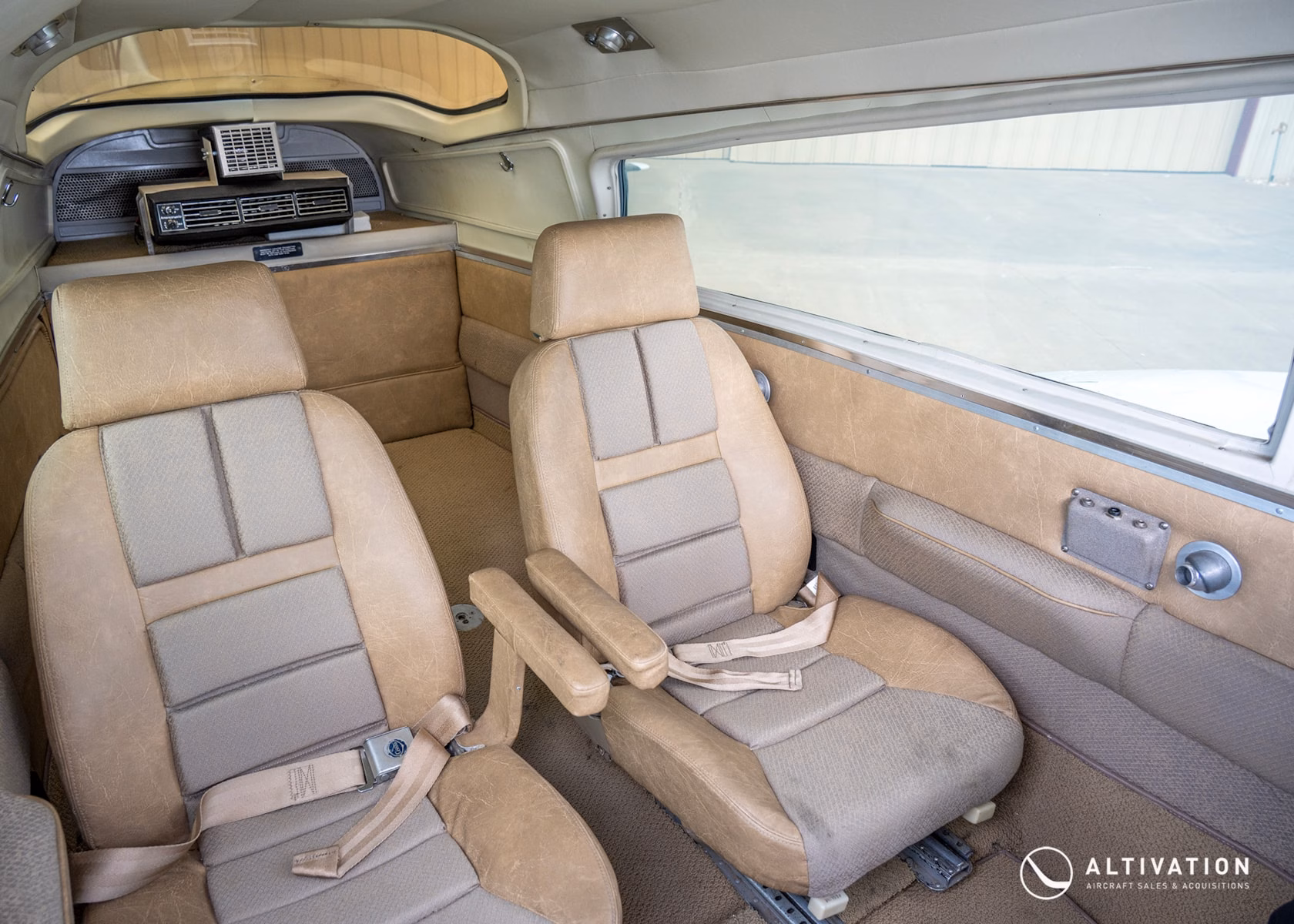 1979 Cessna T310R rear passenger cabin with two-seat configuration