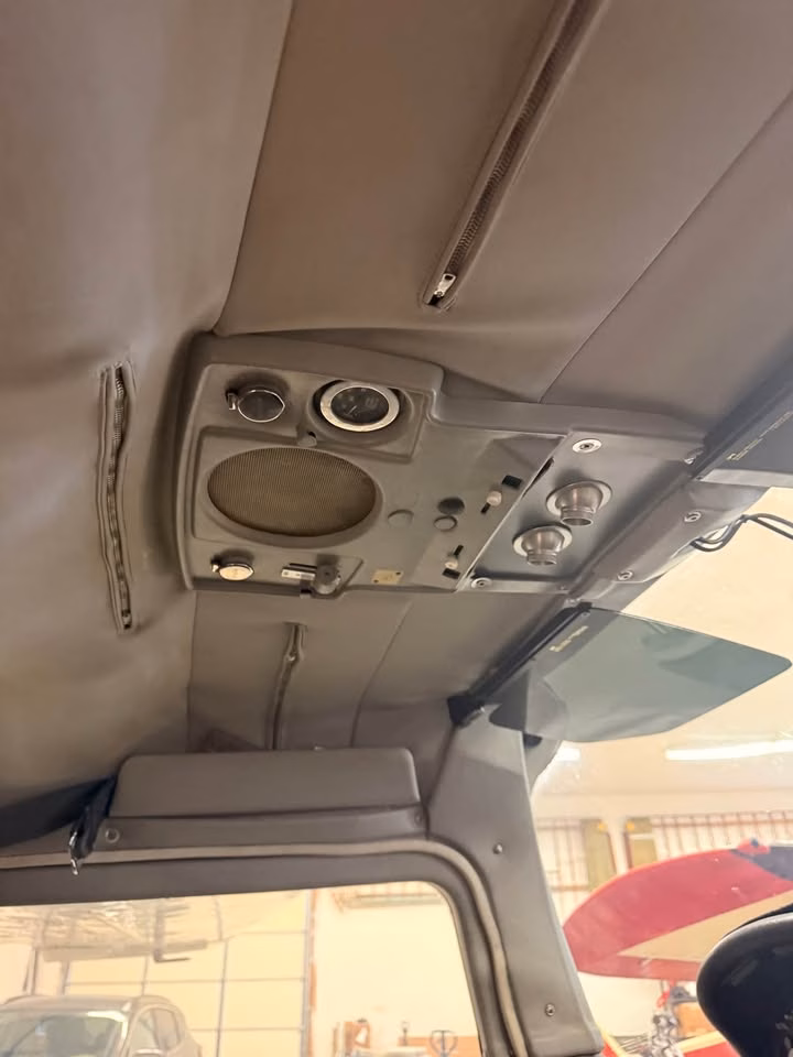 1979 Cessna 210N N7AL interior headliner and overhead cabin console