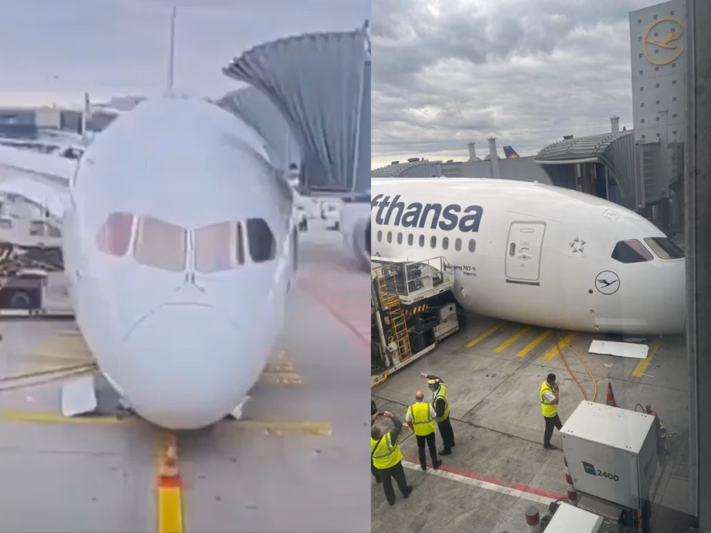 Lufthansa Boeing 787-9 Suffers Nose Gear Collapse in Frankfurt